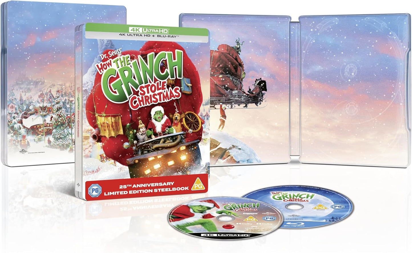 DR SEUSS HOW THE GRINCH STOLE CHRISTMAS STEELBOOK [Blu-ray]