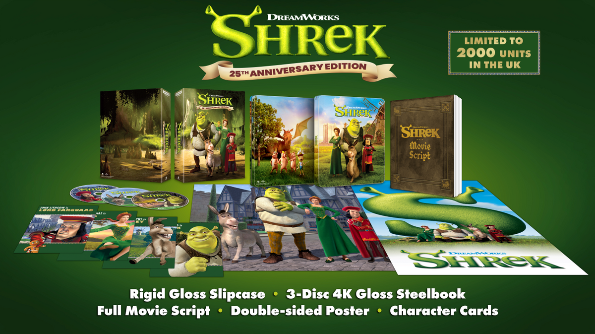 SHREK 25TH ANNIVERSARY COLLECTORS ED [Blu-ray]