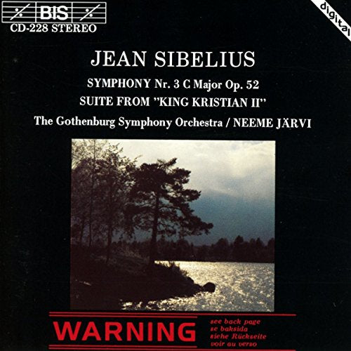 Gothenburg Sojarvi - Sibelius: Symphony No. 3 / Suite from King Kristian II [CD]