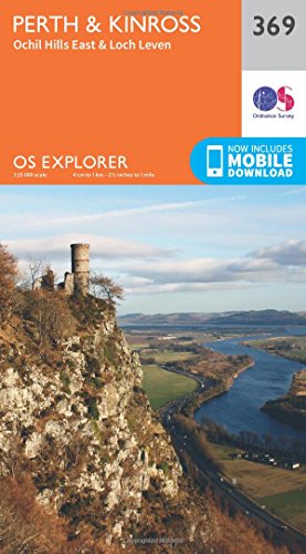 OS Explorer map cover showing a Scottish landscape with a ruined tower.