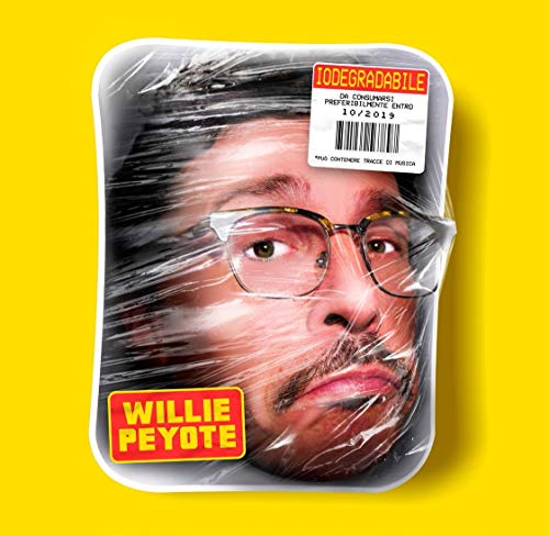 CD cover featuring a man’s face shrink-wrapped in plastic packaging.