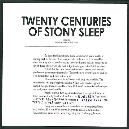 V/a - Twenty Centuries Of Stonysleep [VINYL]