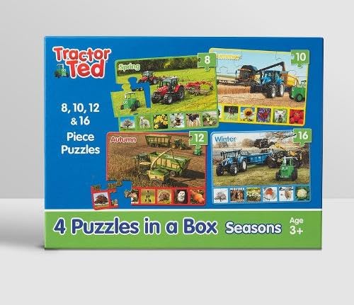 Tractor Ted 4 puzzles in a box