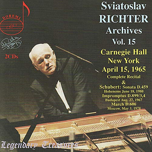 Richter - Sviatoslav Richter Archives Vol. 15, Carnegie Hall, 1965 [CD]