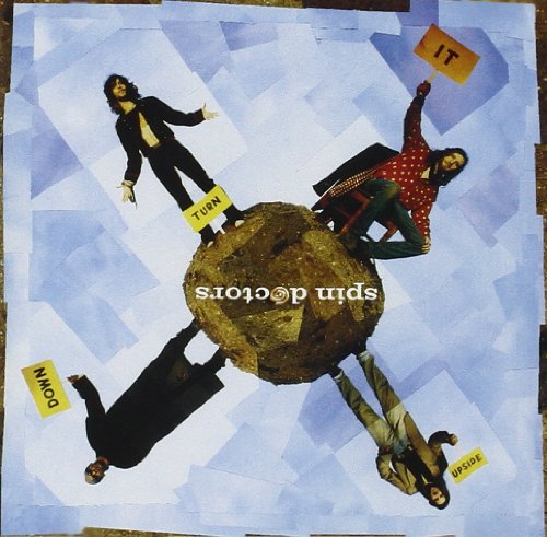 Spin Doctors album cover: four figures around a rotating earth image.