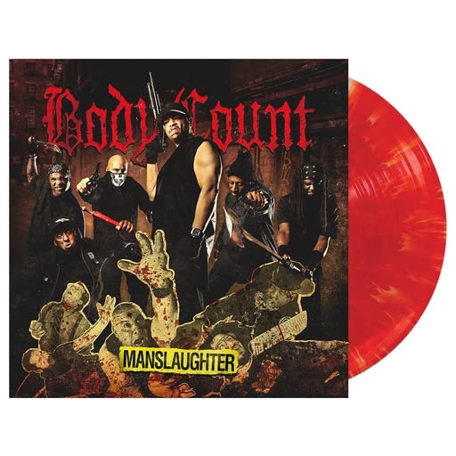 Body Count “Manslaughter” vinyl record with red swirl and violent cover art.