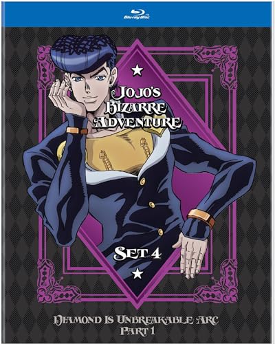 “Jojo’s Bizarre Adventure” Blu-ray cover featuring a character in a suit.