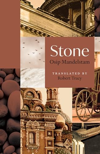 Book cover for "Stone" by Osip Mandelstam with architectural imagery.