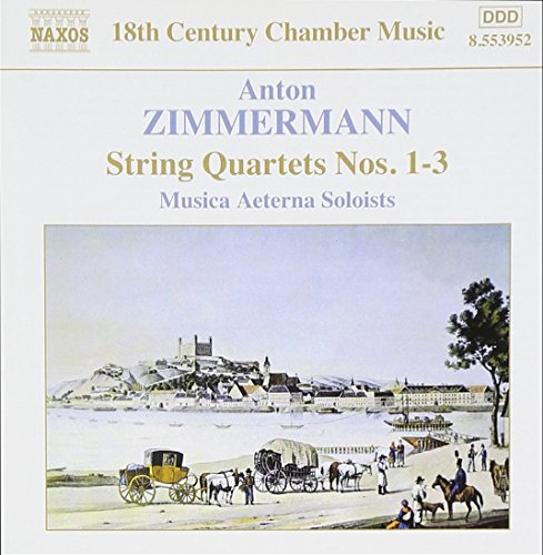 CD cover for Anton Zimmermann's String Quartets, Musica Aeterna Soloists.