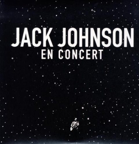 Jack Johnson “En Concert-Live” vinyl record cover with starry night background.