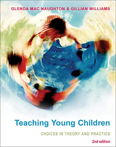 Book cover: Earth image with title "Teaching Young Children," 2nd edition.