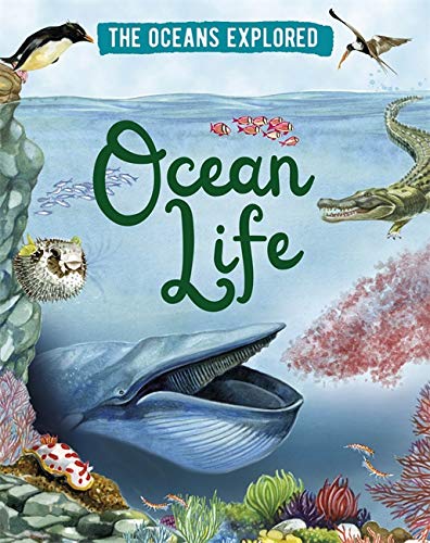 Book cover showing a whale, crocodile, penguin, and various sea creatures in the ocean.