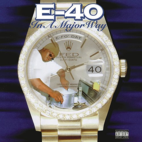 Album cover featuring a gold diamond watch with E-40 inside the watch face.