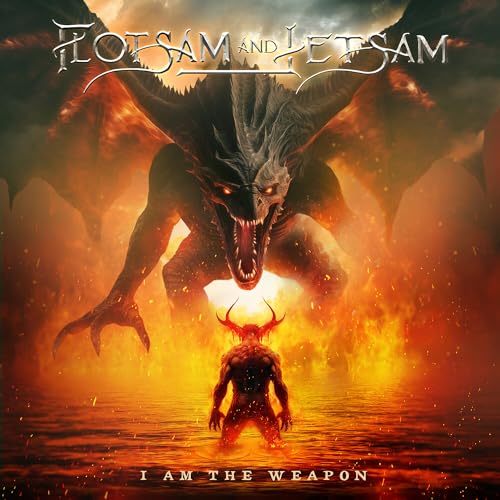 CD cover: Dragon and figure in fiery, dramatic fantasy artwork.