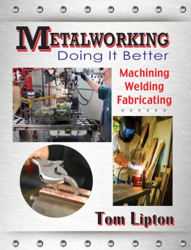Book cover featuring metalworking tools, a machinist, and a welder.