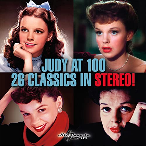 CD cover featuring four portraits of Judy Garland across different eras.