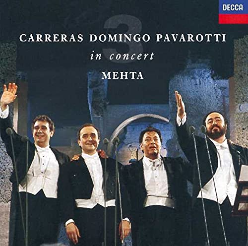 José Carreras Plácido Domingo Luciano Pavarotti Orchestra del Teatro dell'Opera di Roma Orchestra del Maggio Musicale Fiorentino Zubin Mehta - The Three Tenors - In Concert - Rome 1990 [CD]