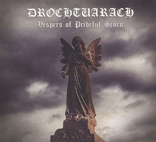 CD cover: dark statue of winged figure against stormy sky.