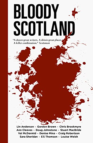Book cover with Scottish theme, possibly a crime novel with dark or bold design.