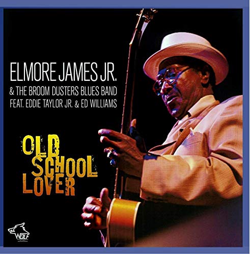 CD cover featuring Elmore James Jr. in a white hat playing an electric guitar.