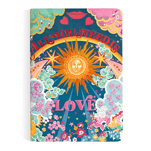Galison Liberty All You Need is Love Handmade Embroidered Journal