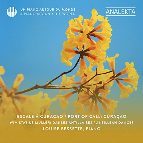 CD cover with yellow flowers against a blue sky, text details below.