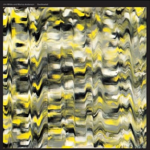 CD cover with abstract yellow, white, and black wavy lines.