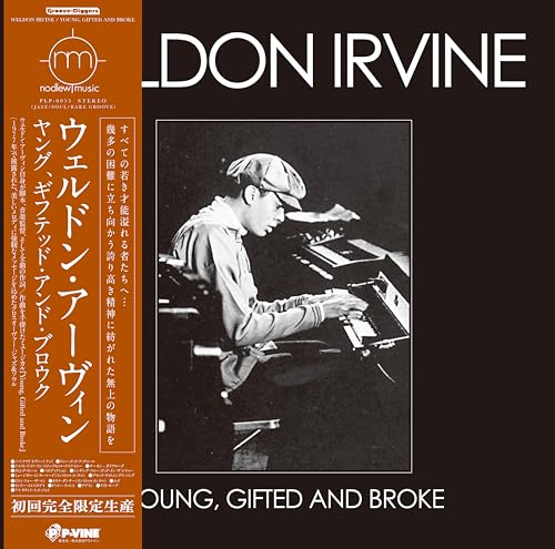 Vinyl record cover featuring Weldon Irvine at an organ, with Japanese text.