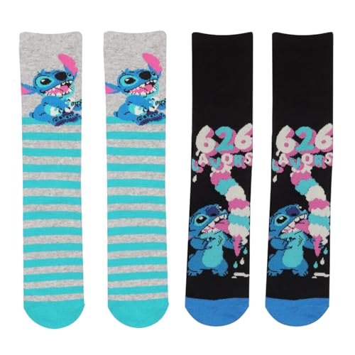 Disney Lilo And Stitch - Stitch ( Unisex 2 Pack Socks) Large/Ex Large