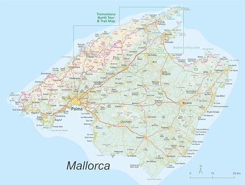 Mallorca - Tramuntana North Tour & Trail Map