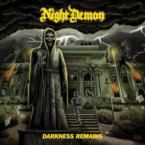 Night Demon - Darkness Remains Deluxe Reissue LP (Yellow Vinyl) [VINYL]
