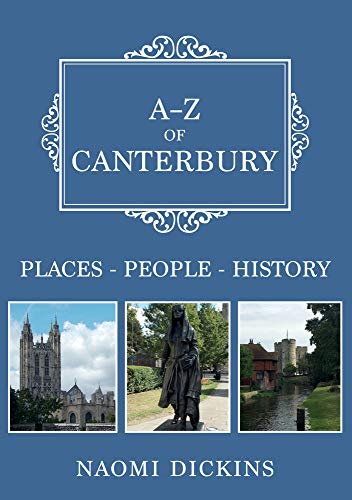 Book cover: “A-Z of Canterbury” with images of Canterbury landmarks.
