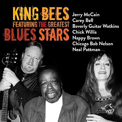 CD cover featuring portraits of blues musicians King Bees, Jerry McCain, and others.
