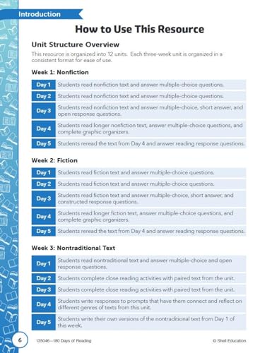180 Days(tm) Reading for Fourth Grade, 2nd Edition: Practice, Assess, Diagnose [Broché] [2023] Kemp, Kristin; Slepian, Curtis