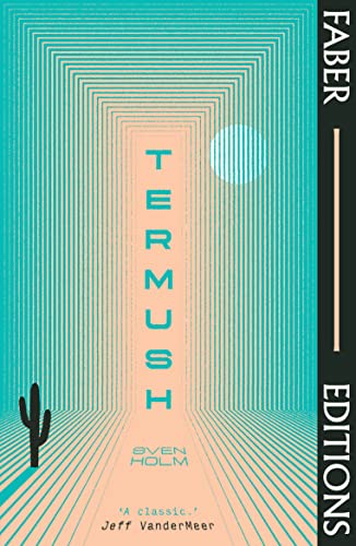 Book with dark cover and white text, possibly with eerie or abstract design elements.