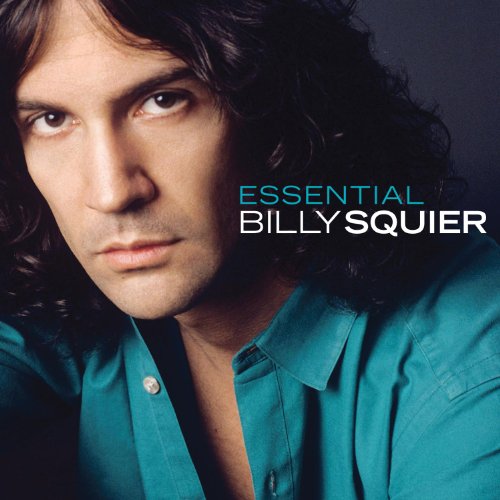 Close-up portrait of Billy Squier with "Essential Billy Squier" text.