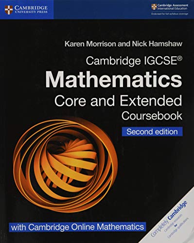 Cambridge IGCSE® Mathematics Coursebook Core and Extended Second Edition with Cambridge Online Mathematics (2 Years) (Cambridge International IGCSE)