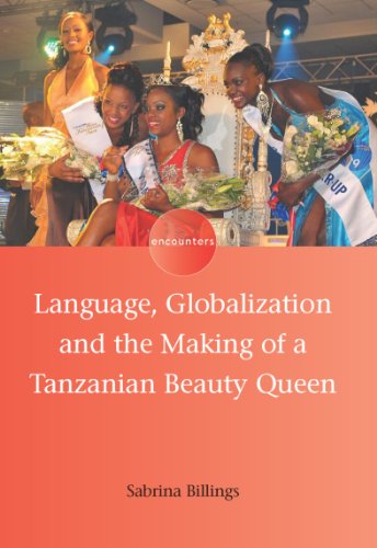 Book cover featuring beauty queens and text: "Language, Globalization...