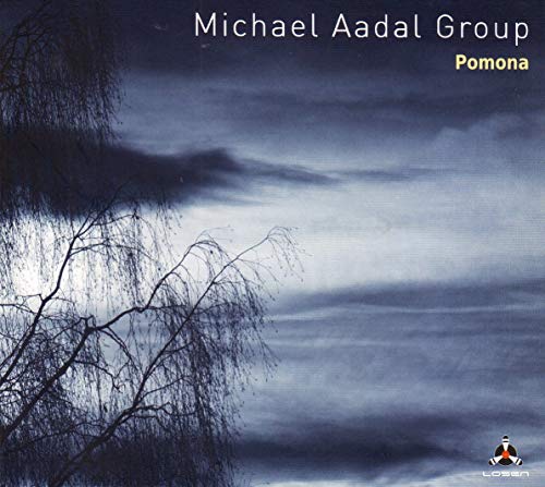 CD cover for Michael Aadal Group’s “Pomona” with a blurred, wintry landscape.