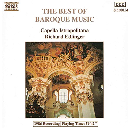 CD cover with classical music artwork, featuring a gold logo and dark background.