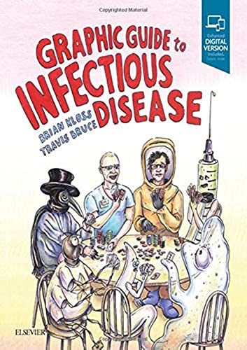 Book cover: "Graphic Guide to Infectious Disease" with illustrated figures.