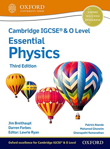 Physics textbook cover with hot air balloons, third edition.