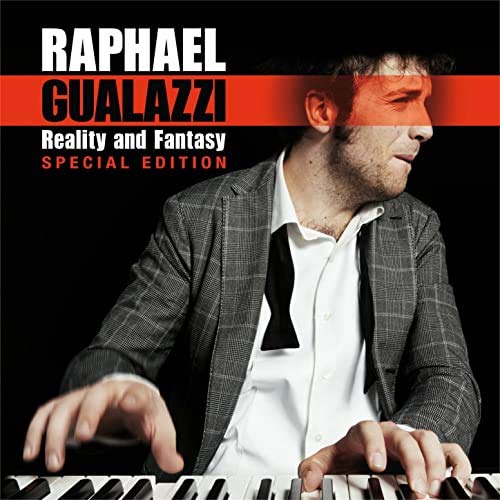 CD cover featuring a man at a piano with a red stripe over his eyes.