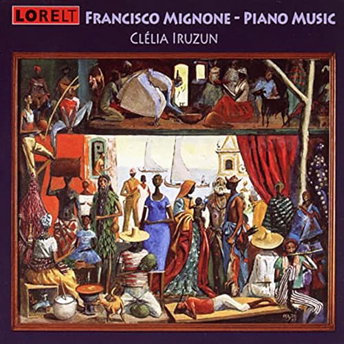 CD cover for Clélia Iruzun’s piano music, featuring colorful, surreal artwork.