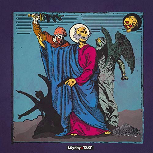 Comic-style artLCSSS illustration of figures in robes with a skull-faced person.