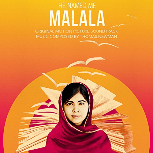 CD cover for “He Named Me Malala” soundtrack featuring Malala Yousafzai.