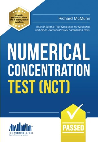 NUMERICAL CONCENTRATION TEST (NCT): 100s of Sample Test Questions for Numerical and Alpha-Numerical visual comparison test.