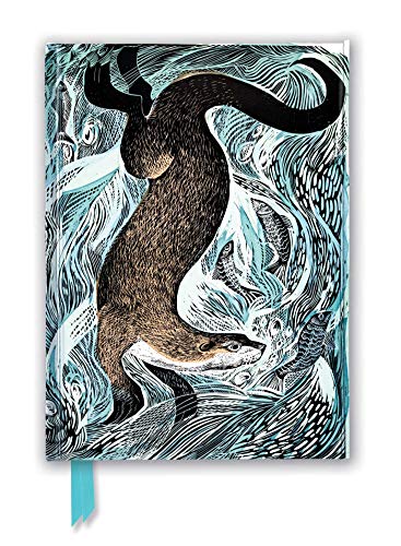 Angela Harding: Fishing Otter (Foiled Journal) (Flame Tree Notebooks)