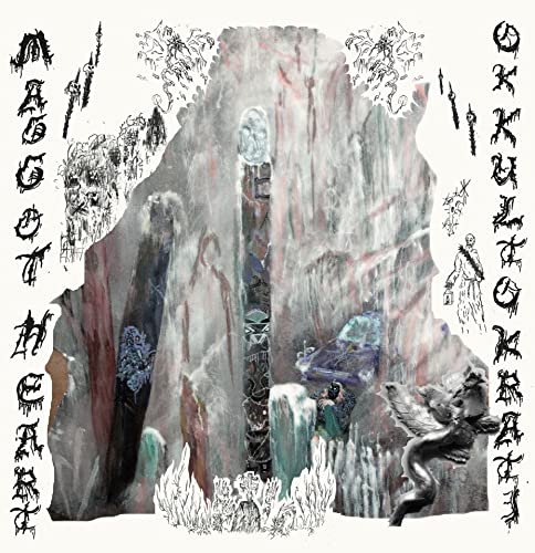 Album cover with dark, surreal landscape and band names in stylized text.