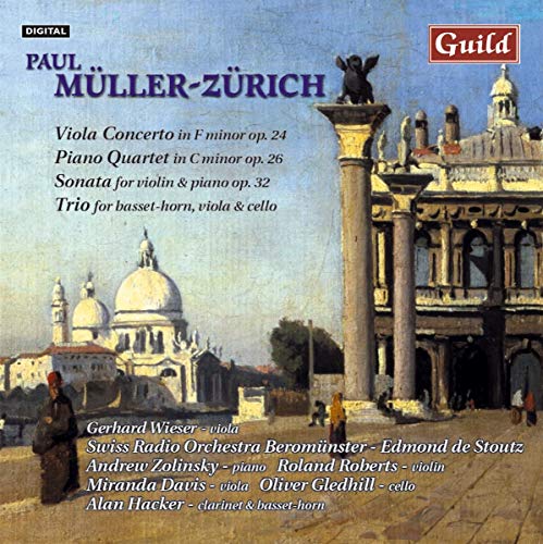 CD cover for Paul Müller-Zürich’s compositions, featuring a cityscape.